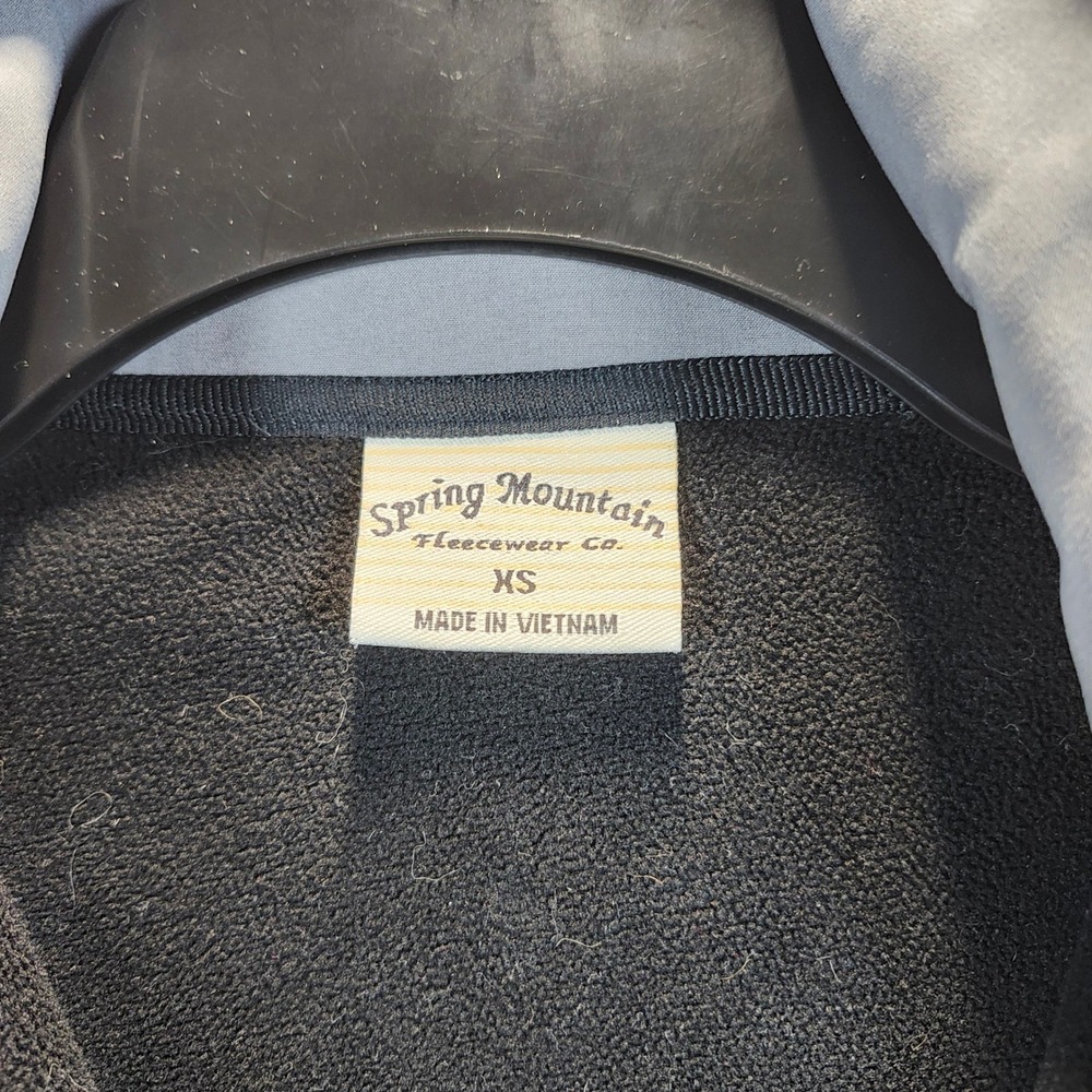 Spring Mountain Fleecewear Co. Soft Shell Jacket Gray Full Zip Pockets XS - Picture 3 of 7